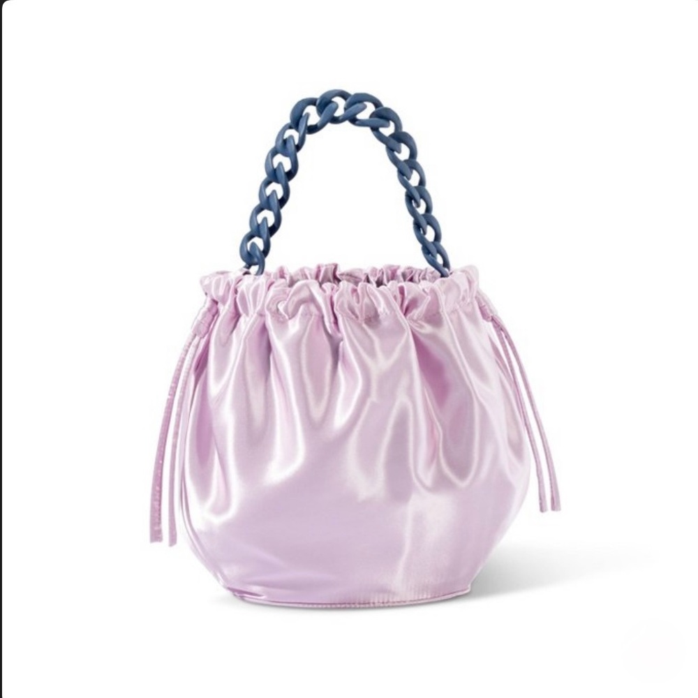 NWT Kika Vargas x Target slouchy round lavender chain handle purse